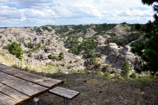 lunch view at sign - Radio Hill  Junction